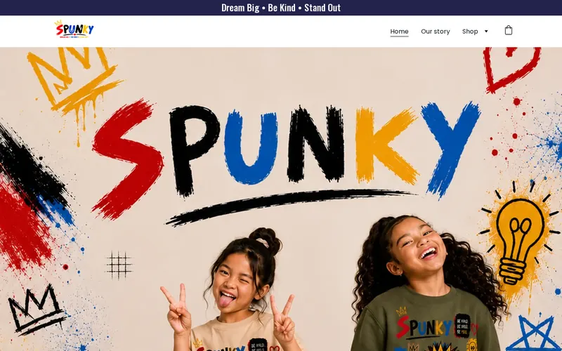 SPUNKY website before the redesign