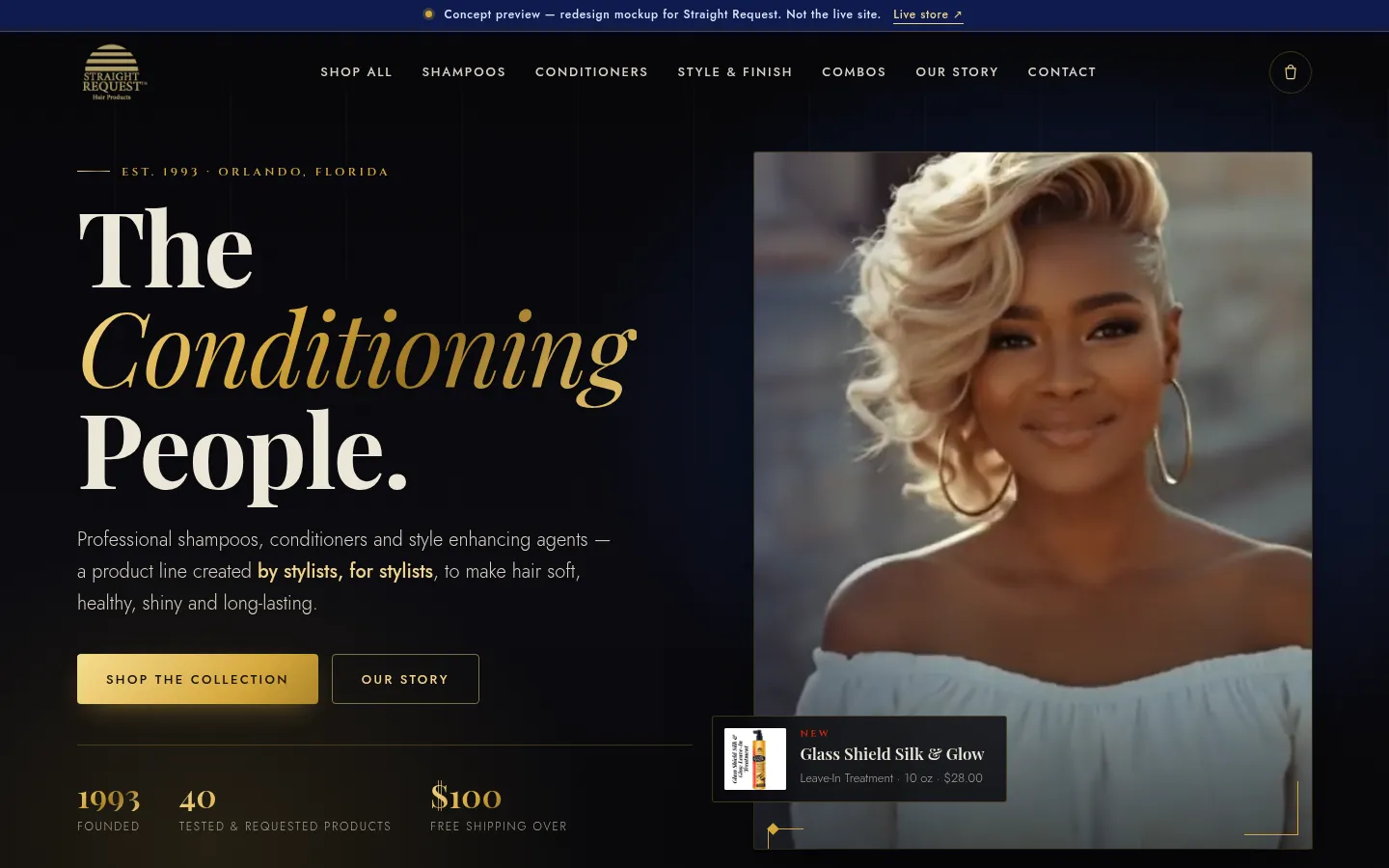 Straight Request: After - premium concept
